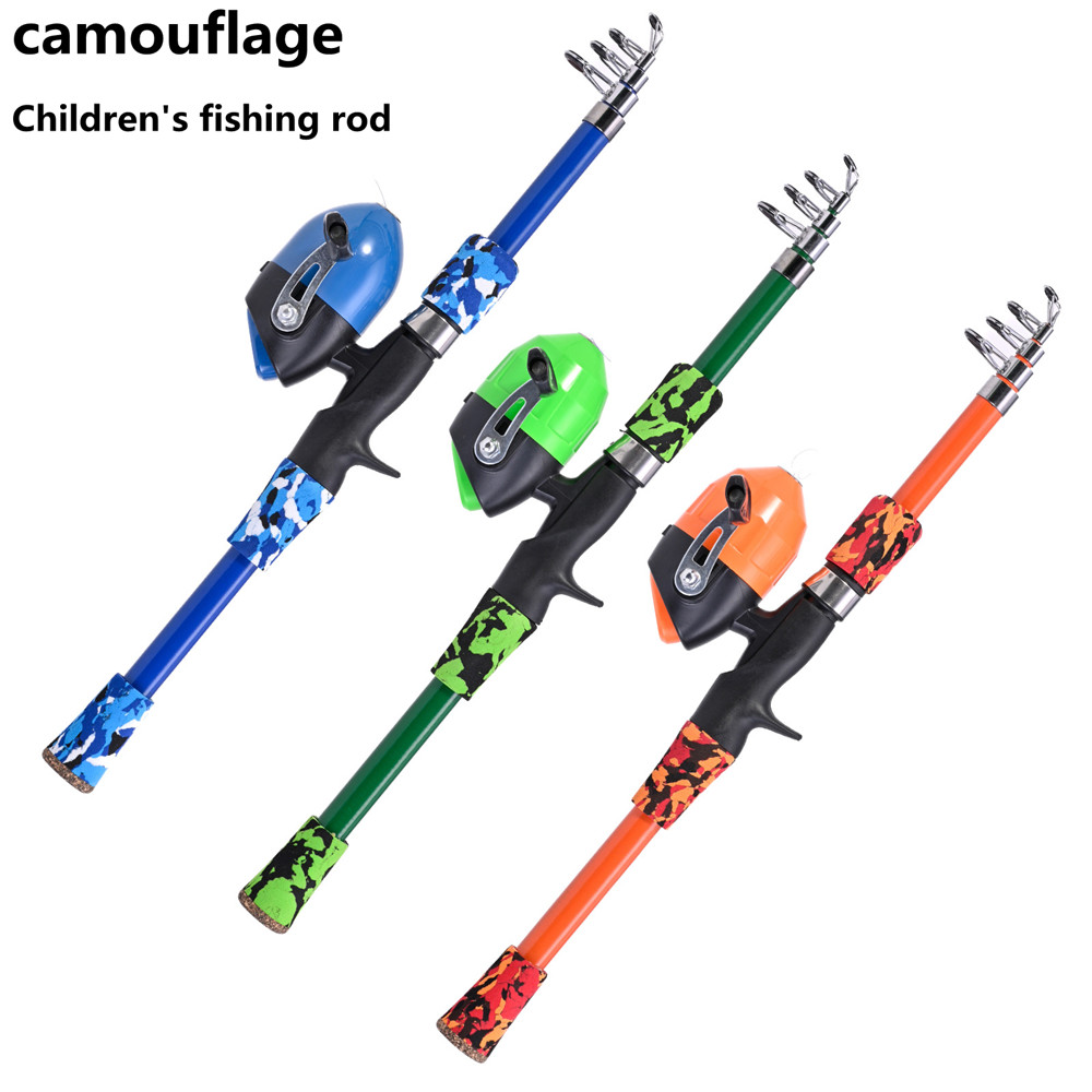 Fishing Rod Surf - Portable telescopic camouflage children's fishing rod