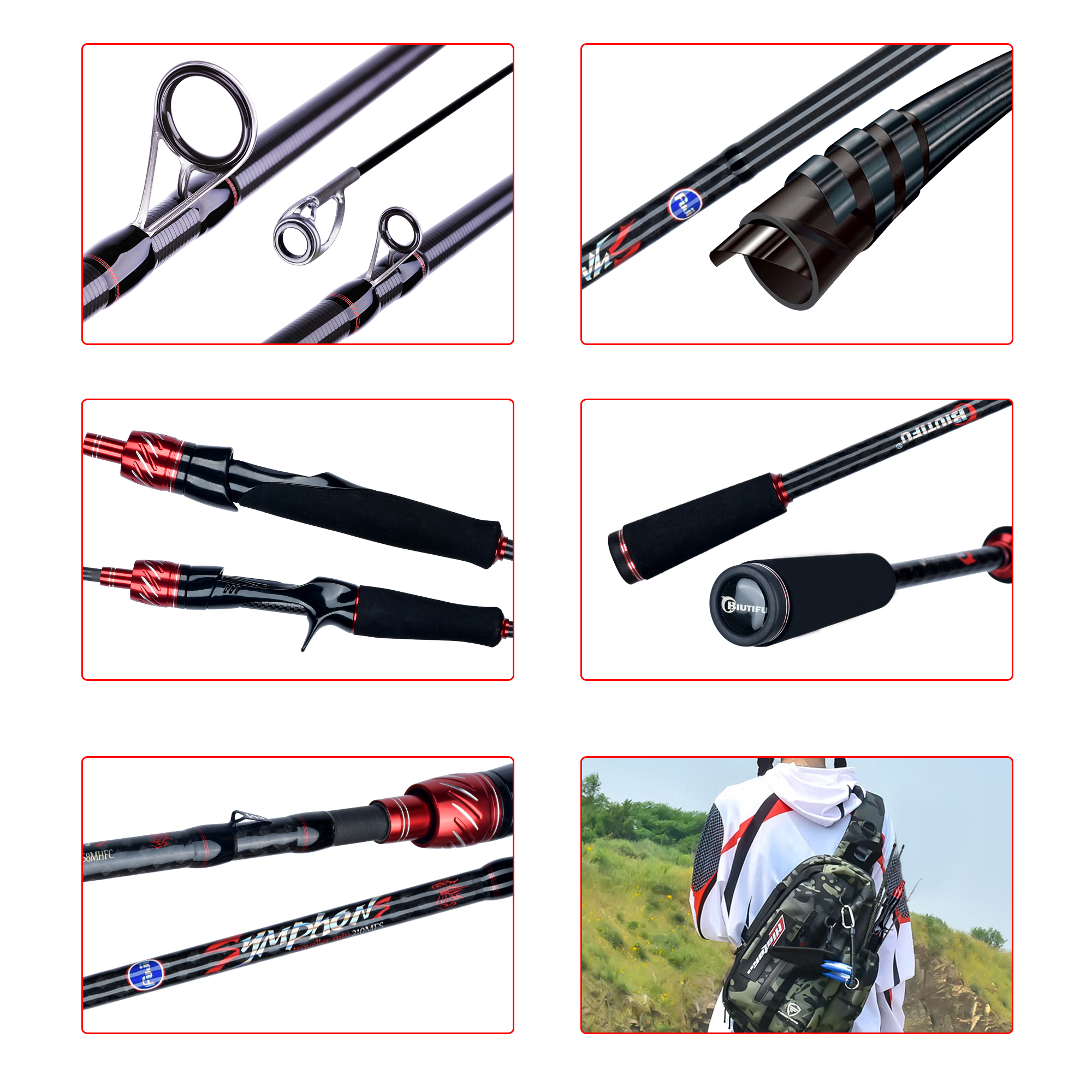 BIUTIFU Spinning Casting Fuji  - Fishing Rod Surf 리뷰 및 가격