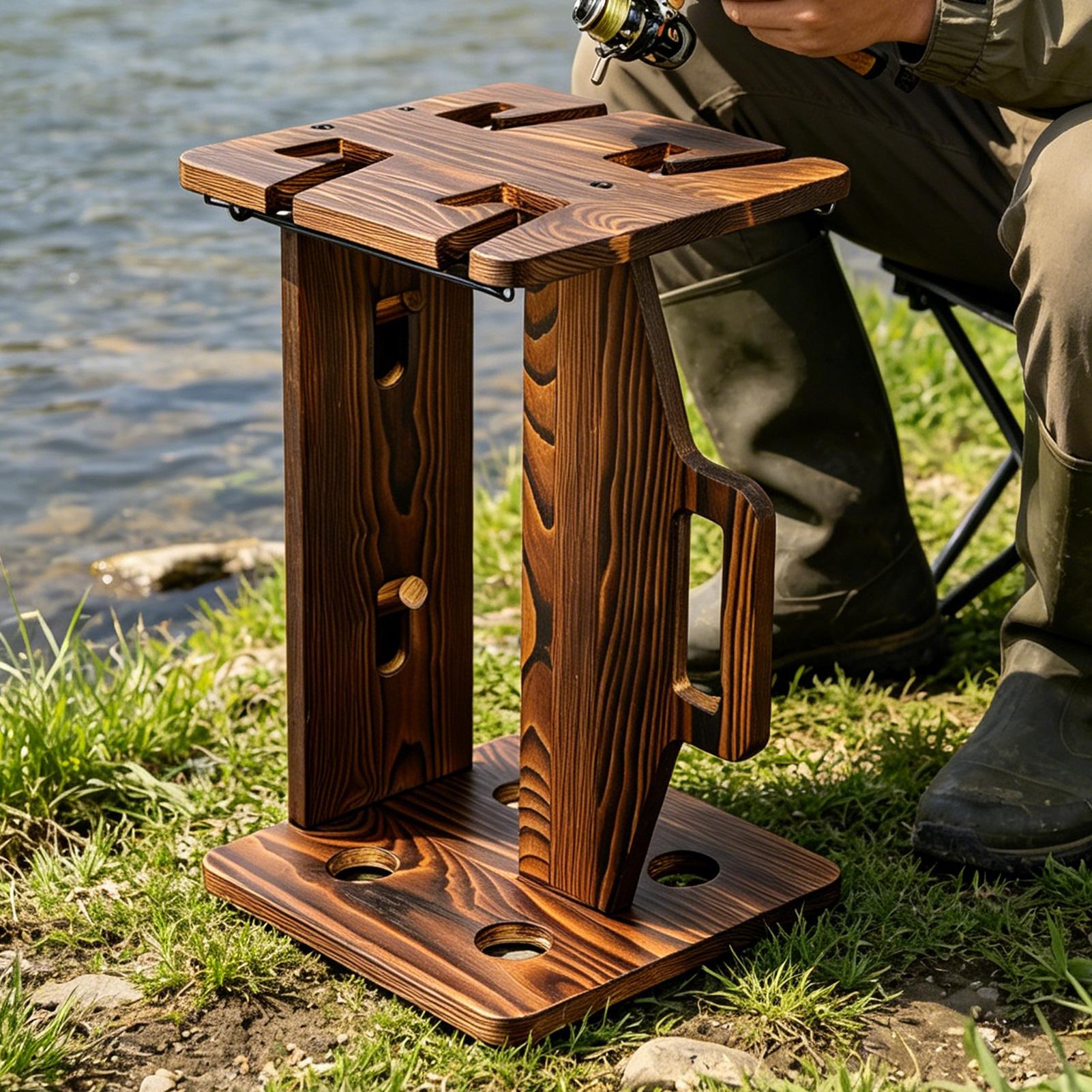 Fishing Rod Holder Wooden Port - Fishing Rod Rack 리뷰 및 가격