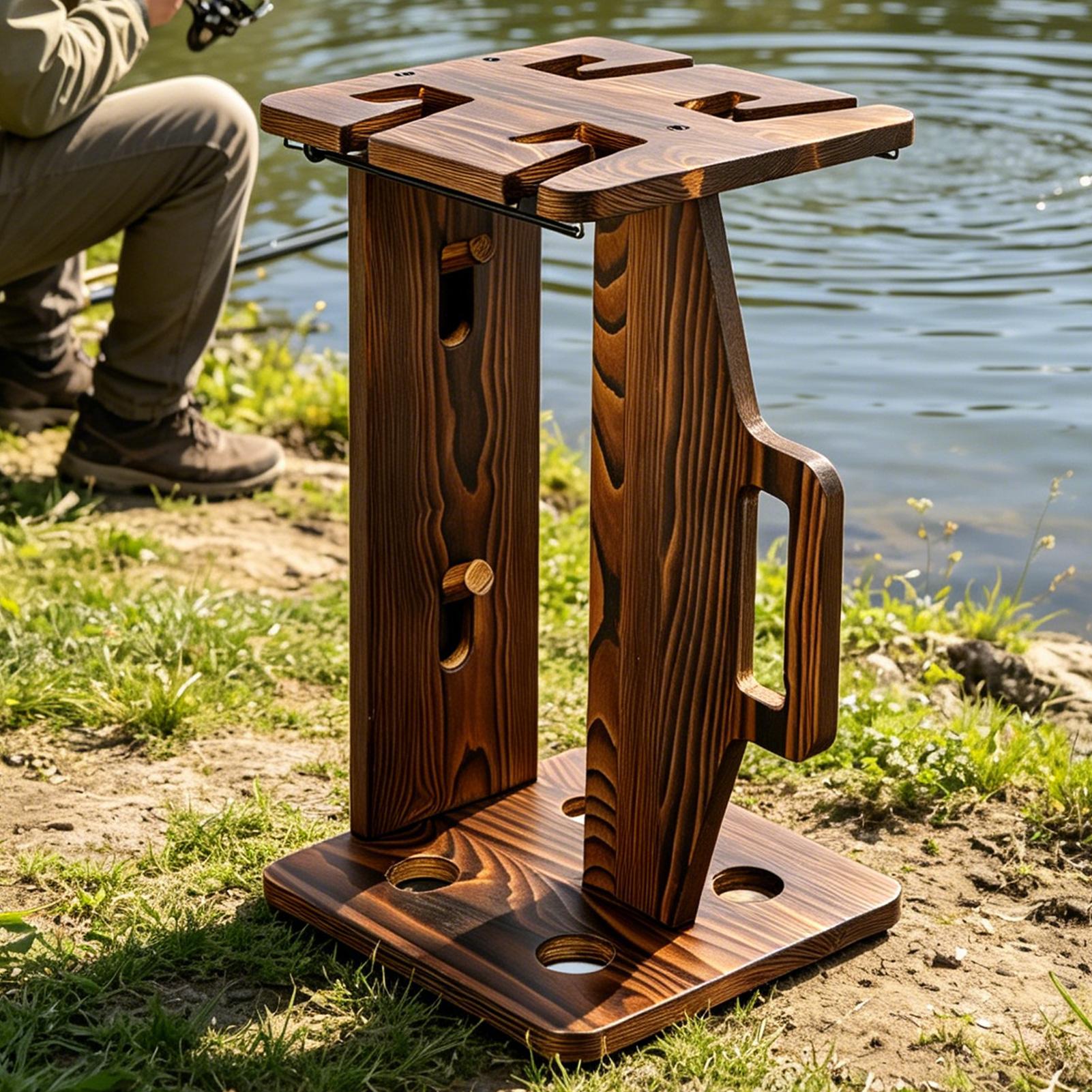 Fishing Rod Holder Wooden Port - Fishing Rod Rack 리뷰 및 가격