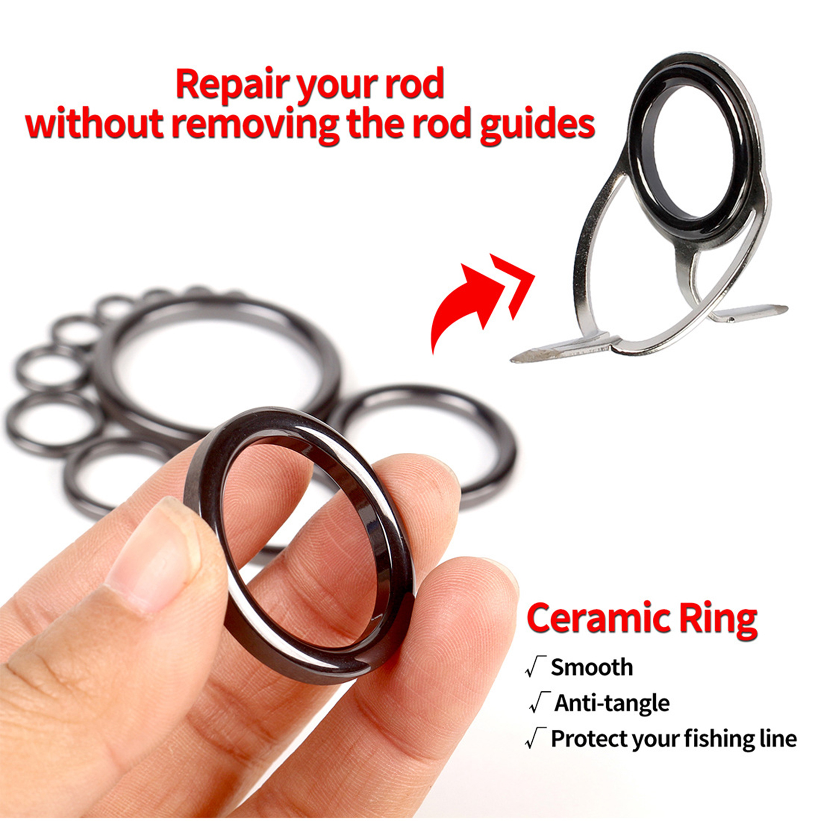 Fishing Rod Guide Repair Kit C - Fishing Rod Guide Replacement 리뷰 및 가격