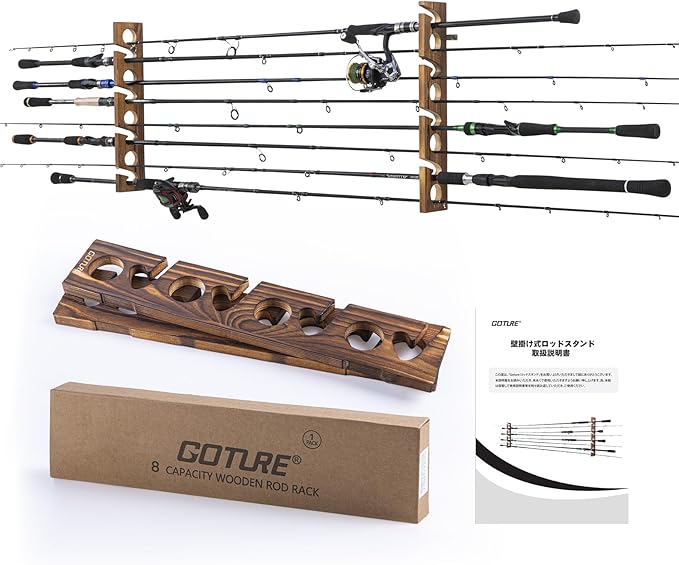 Goture Wood Fishing Rod Holder - Fishing Rod Rack 리뷰 및 가격