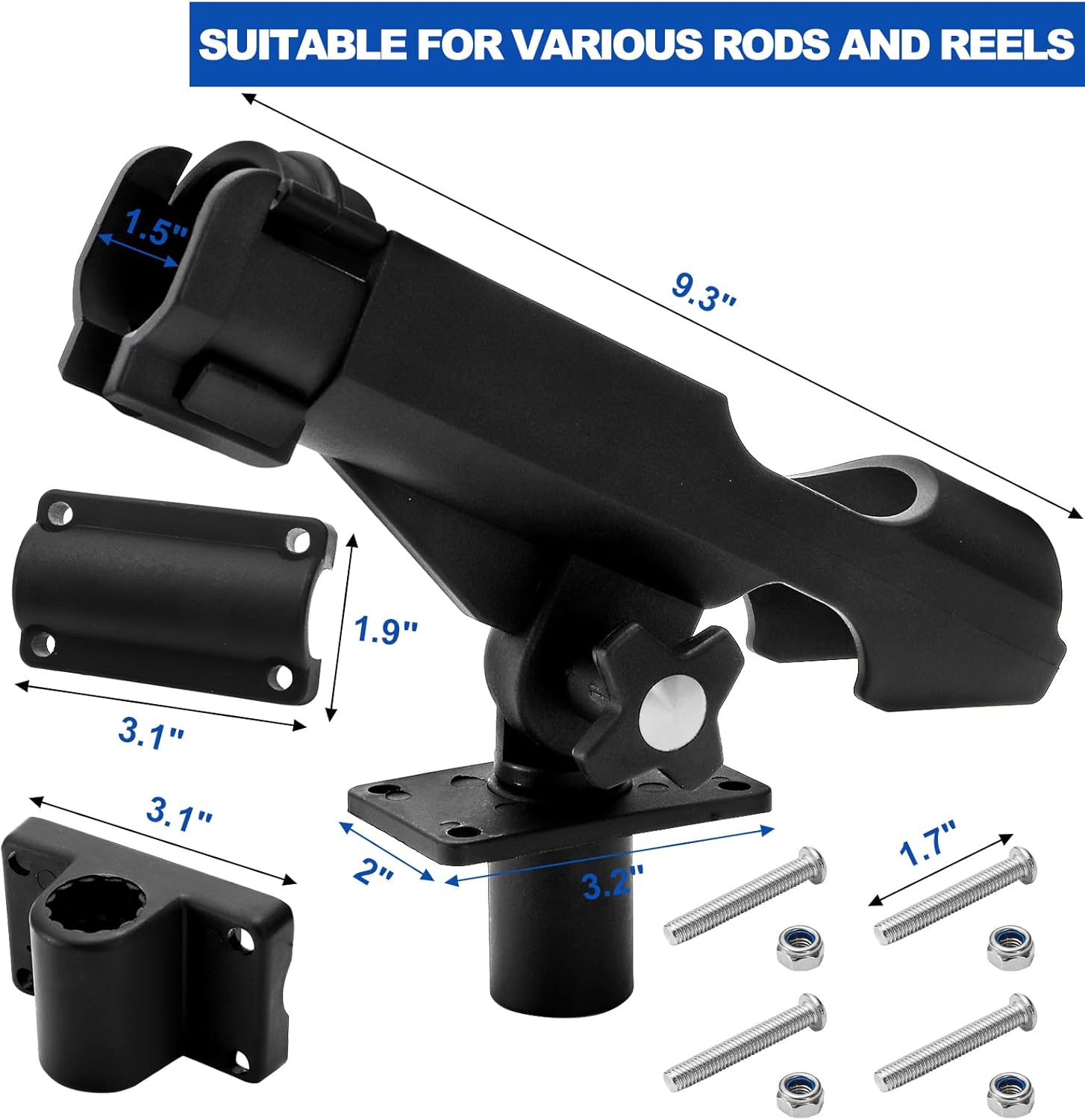 2 Pack Fishing Rod Holder with - Fishing Rod Boat 리뷰 및 가격