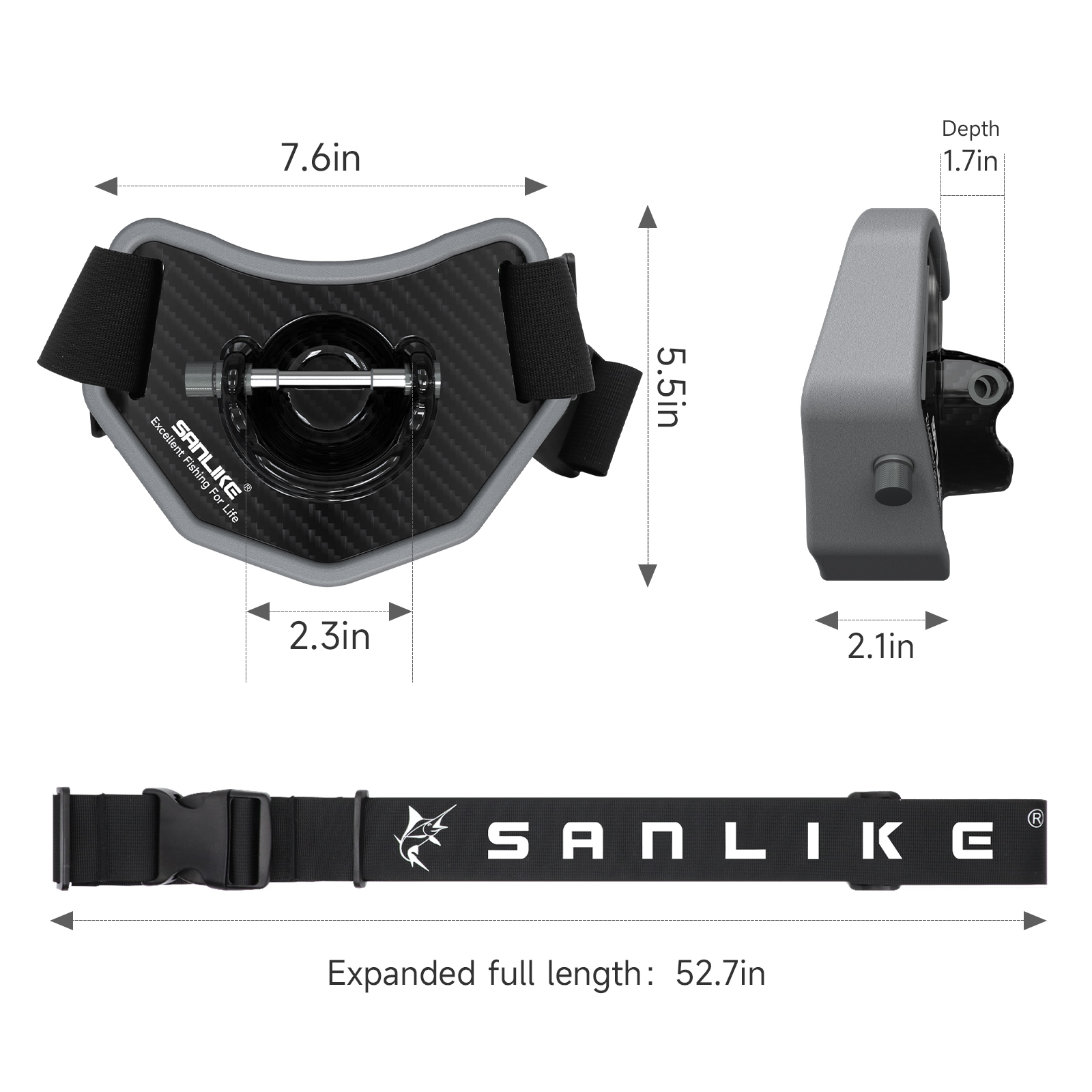 SANLIKE Fishing Fighting Belt  - Fishing Rod Carbon Fiber 리뷰 및 가격
