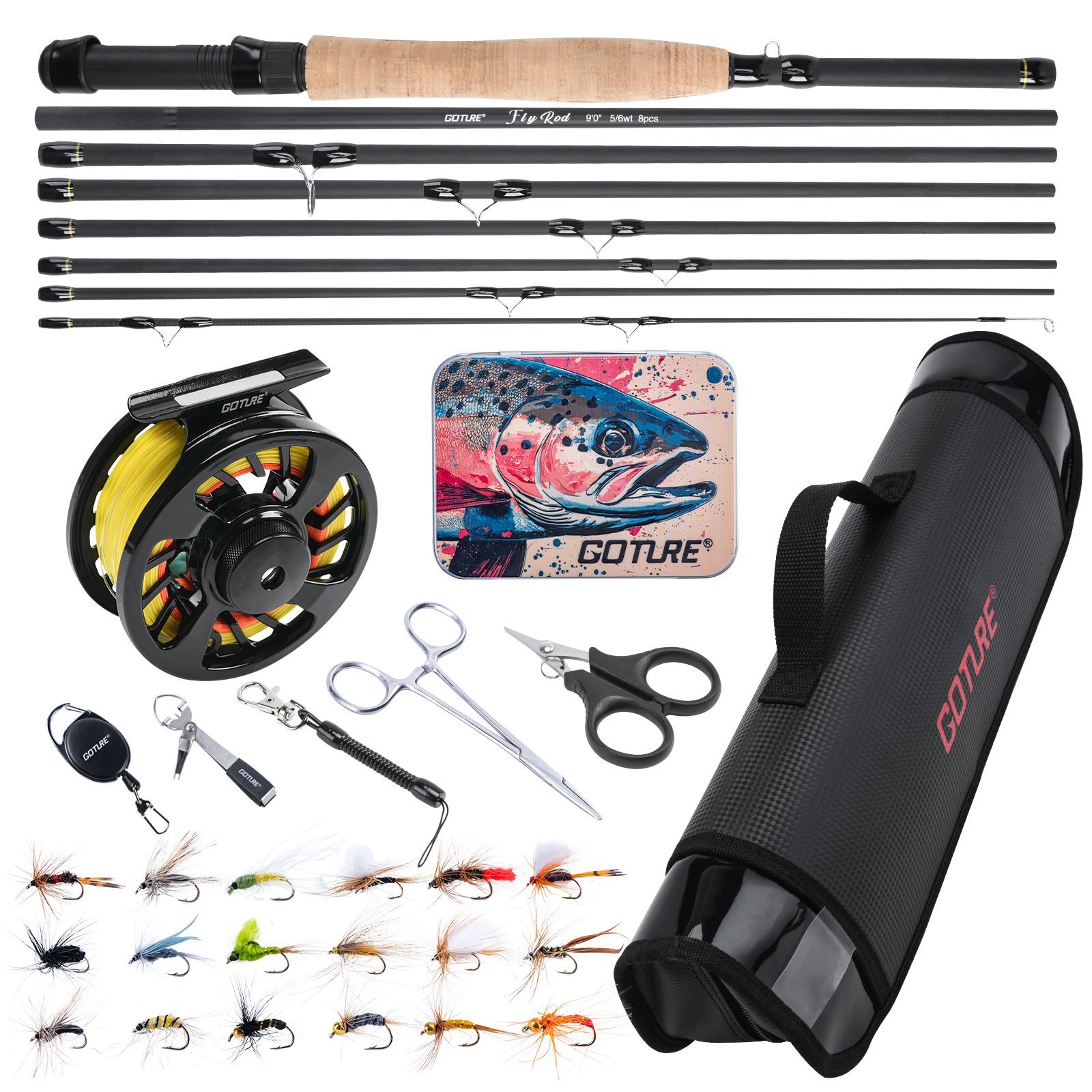 Goture Fly Fishing Rod and Ree - Fishing Rod Fly 리뷰 및 가격