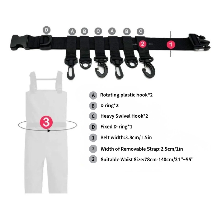 1Pcs Adjustable Wading Belts F - Fishing Rod Travel 리뷰 및 가격