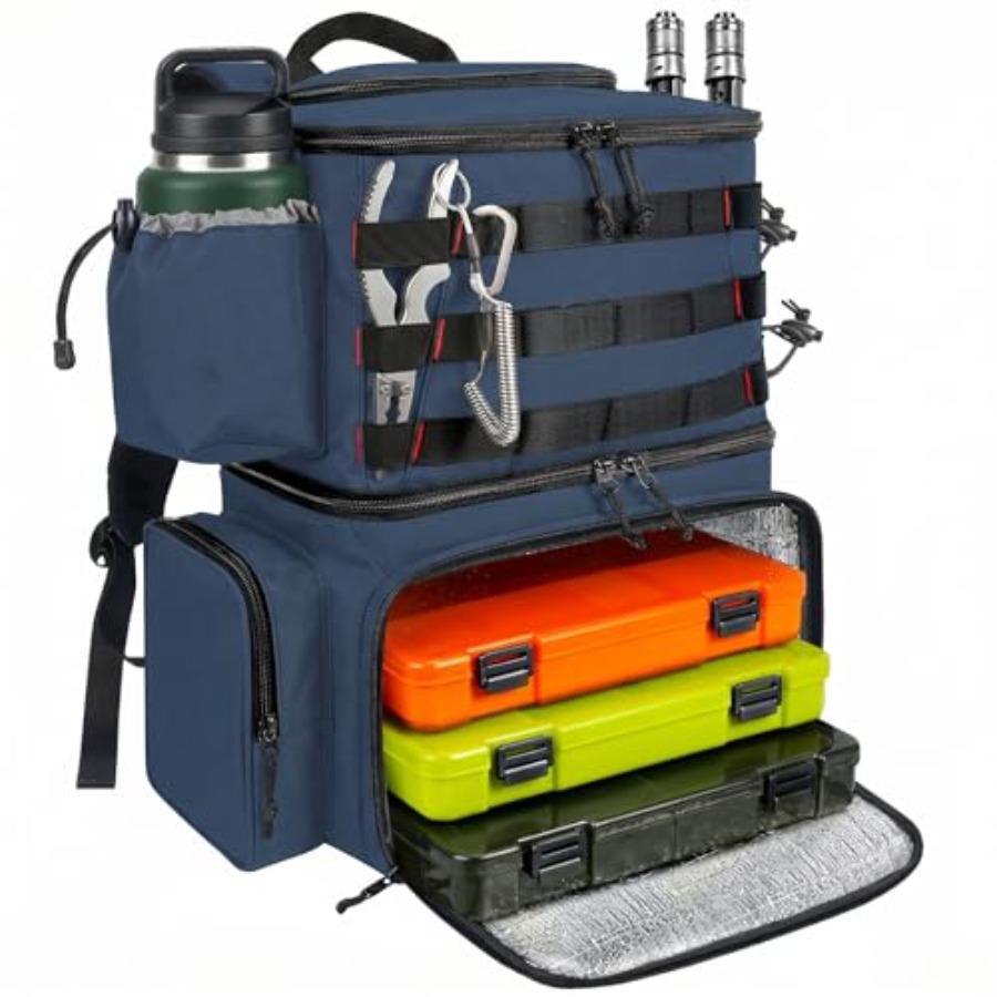 Fishing Backpack, Water Resist - Fishing Rod Holder 리뷰 및 가격