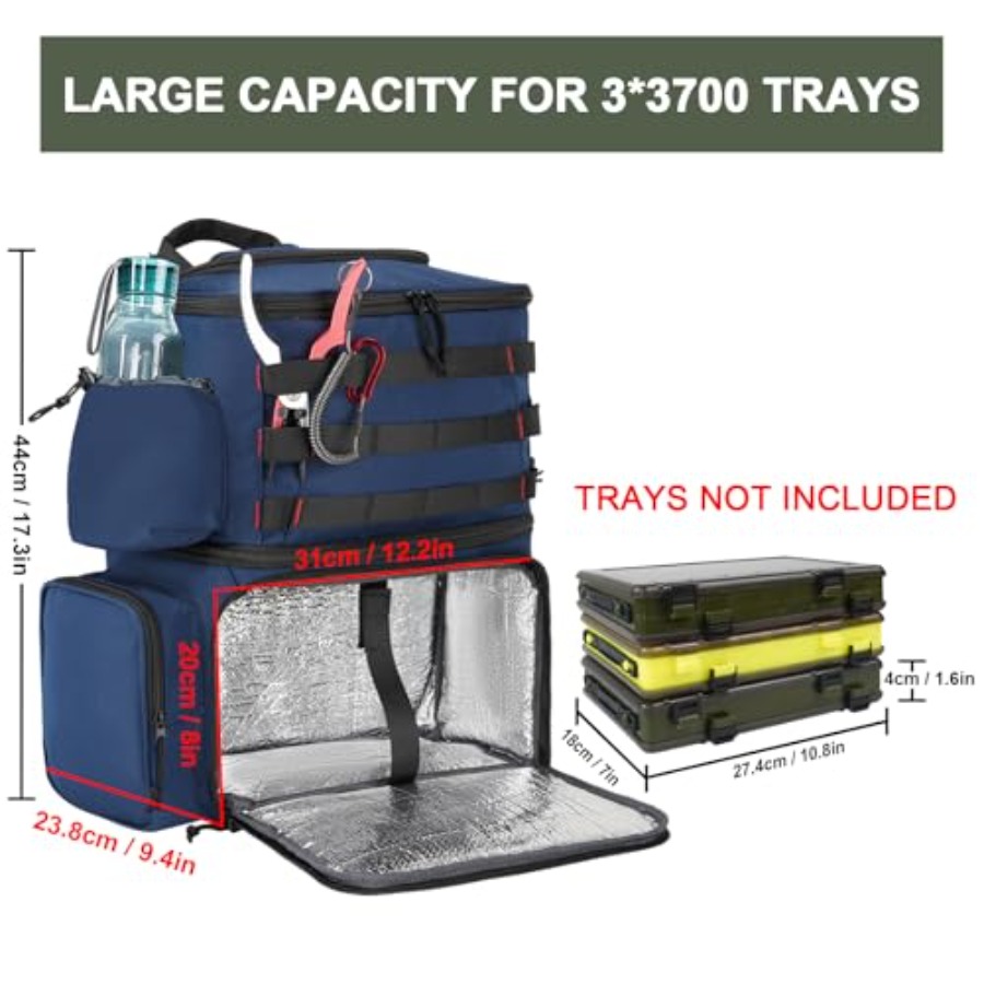 Fishing Backpack, Water Resist - Fishing Rod Holder 리뷰 및 가격