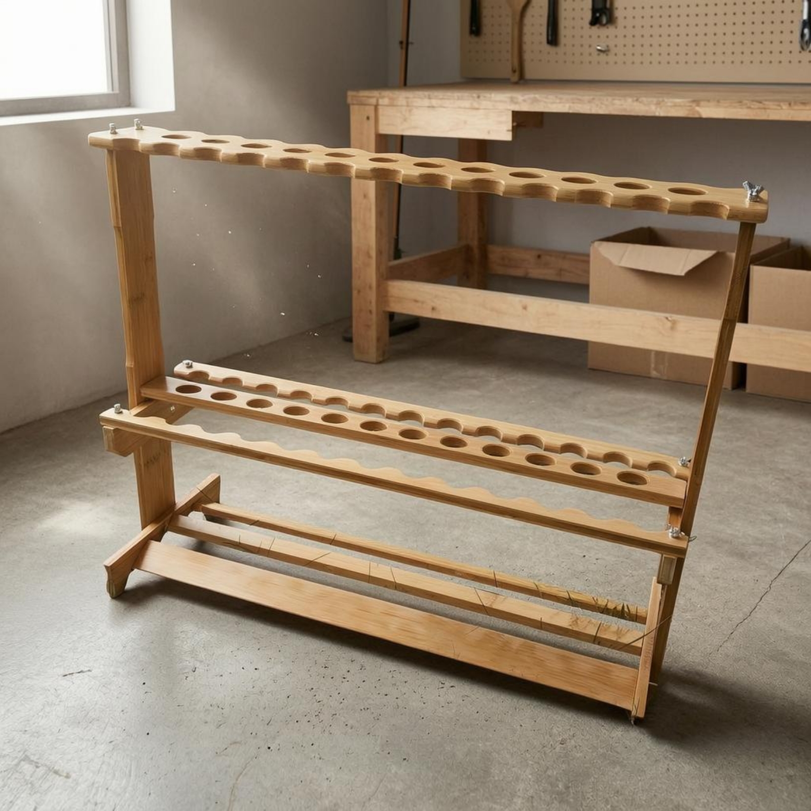 Bamboo Fishing Rod Rack Circul - Fishing Rod Rack 리뷰 및 가격