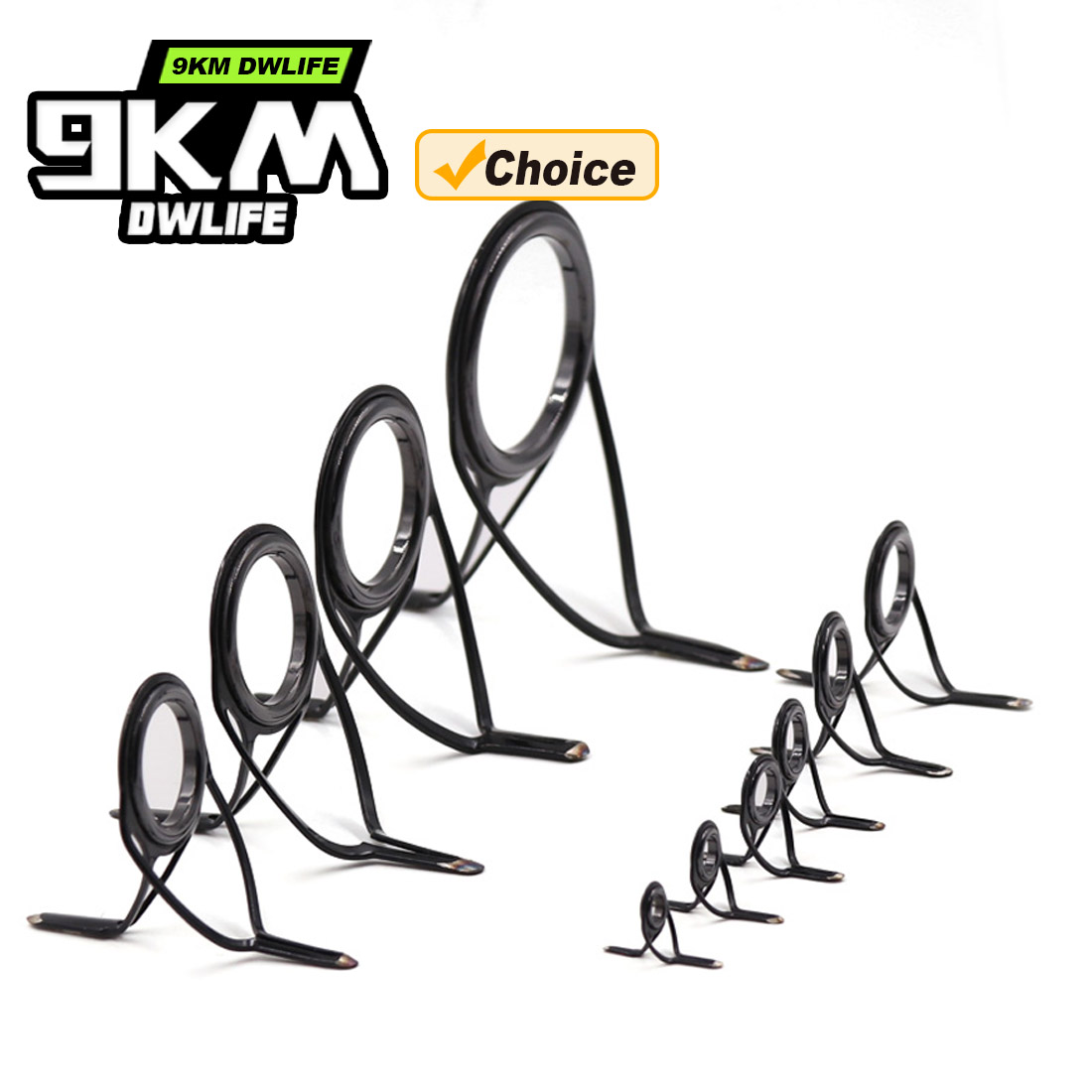 9KM OB Curved Rod Guide Kit 10 - Fishing Rod Guide Replacement 리뷰 및 가격