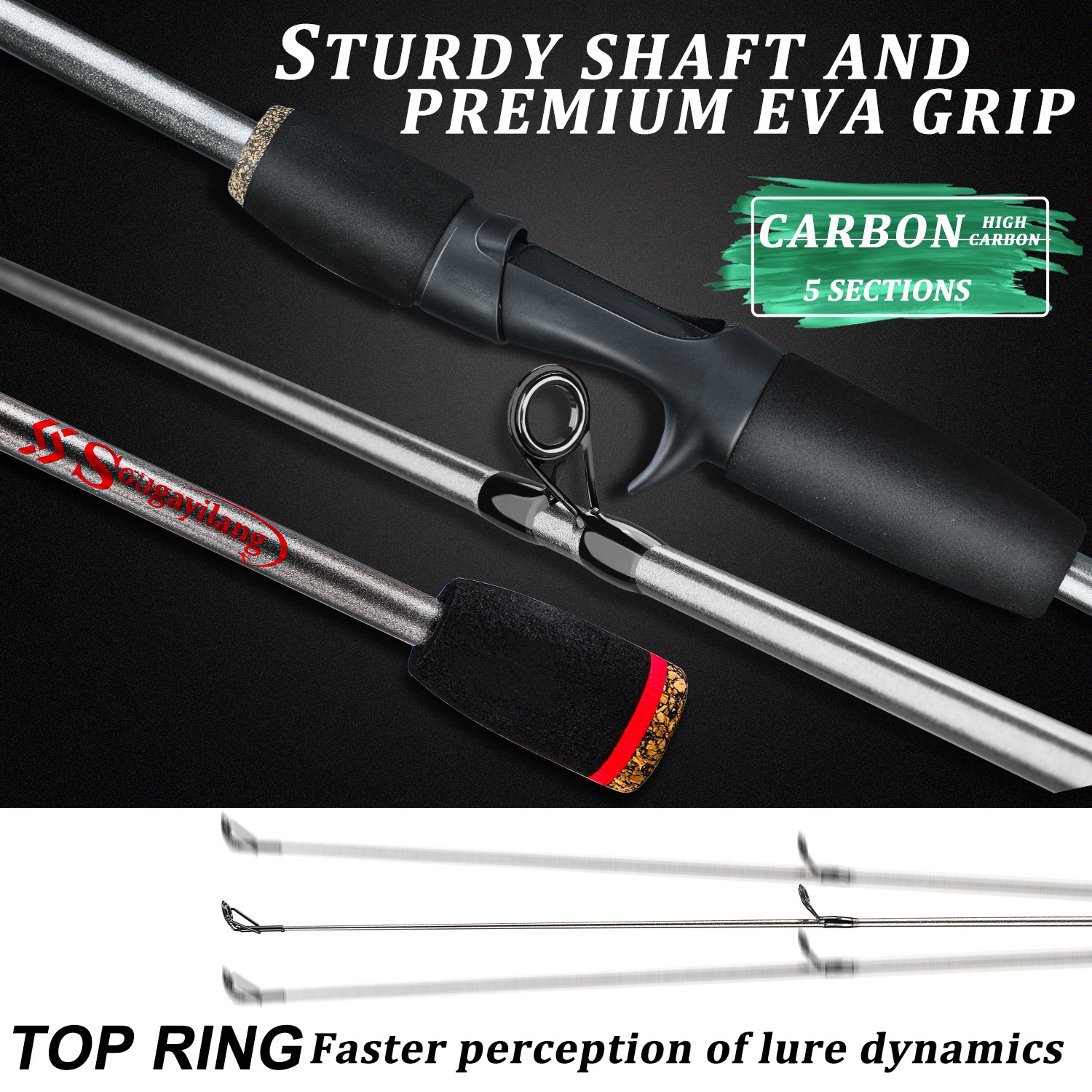 Sougayilang Fishing Rod Combo  - Fishing Rod Carbon Fiber 리뷰 및 가격
