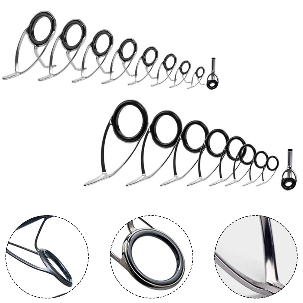 9 Pcs Fishing Rod  Guide Ceram - Fishing Rod Tip Replacement 리뷰 및 가격