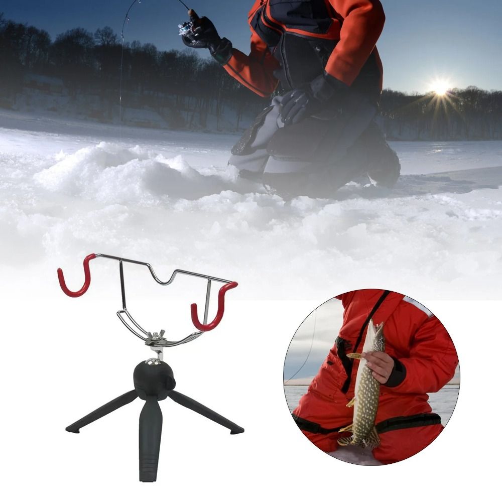 360° Adjustable Ice Fishing Ro - Fishing Rod Rack 리뷰 및 가격