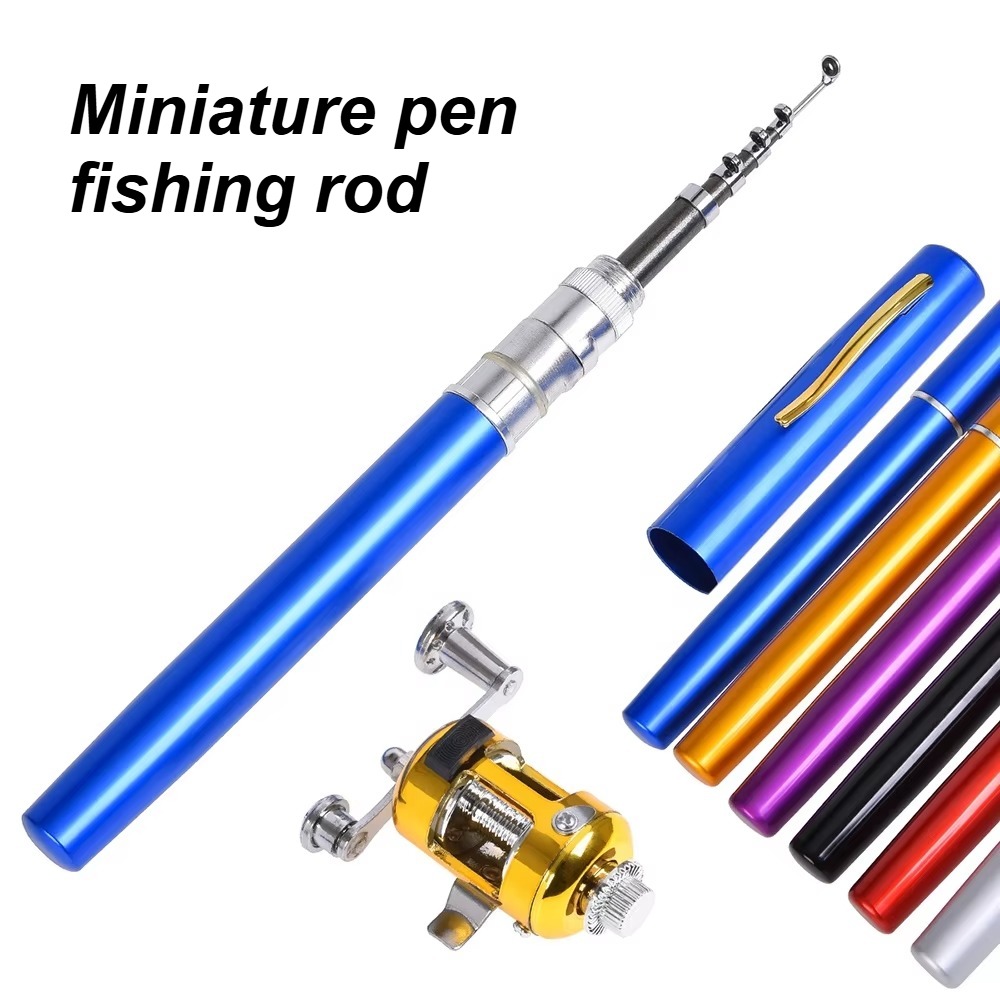 Mini portable steel pen fishin - Fishing Rod Case 리뷰 및 가격