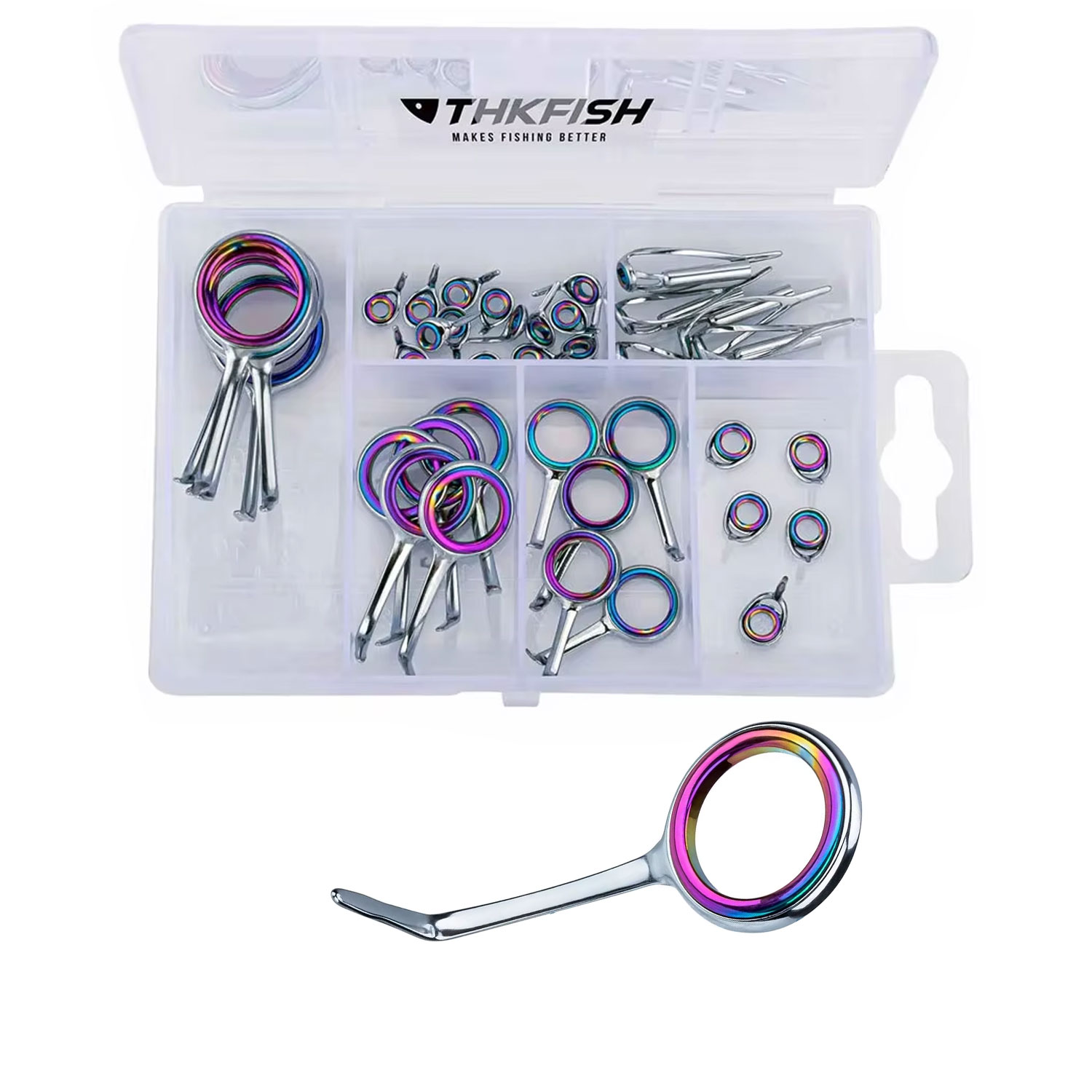 40pcs Colorful Fishing Rod Gui - Fishing Rod Guide Replacement 리뷰 및 가격