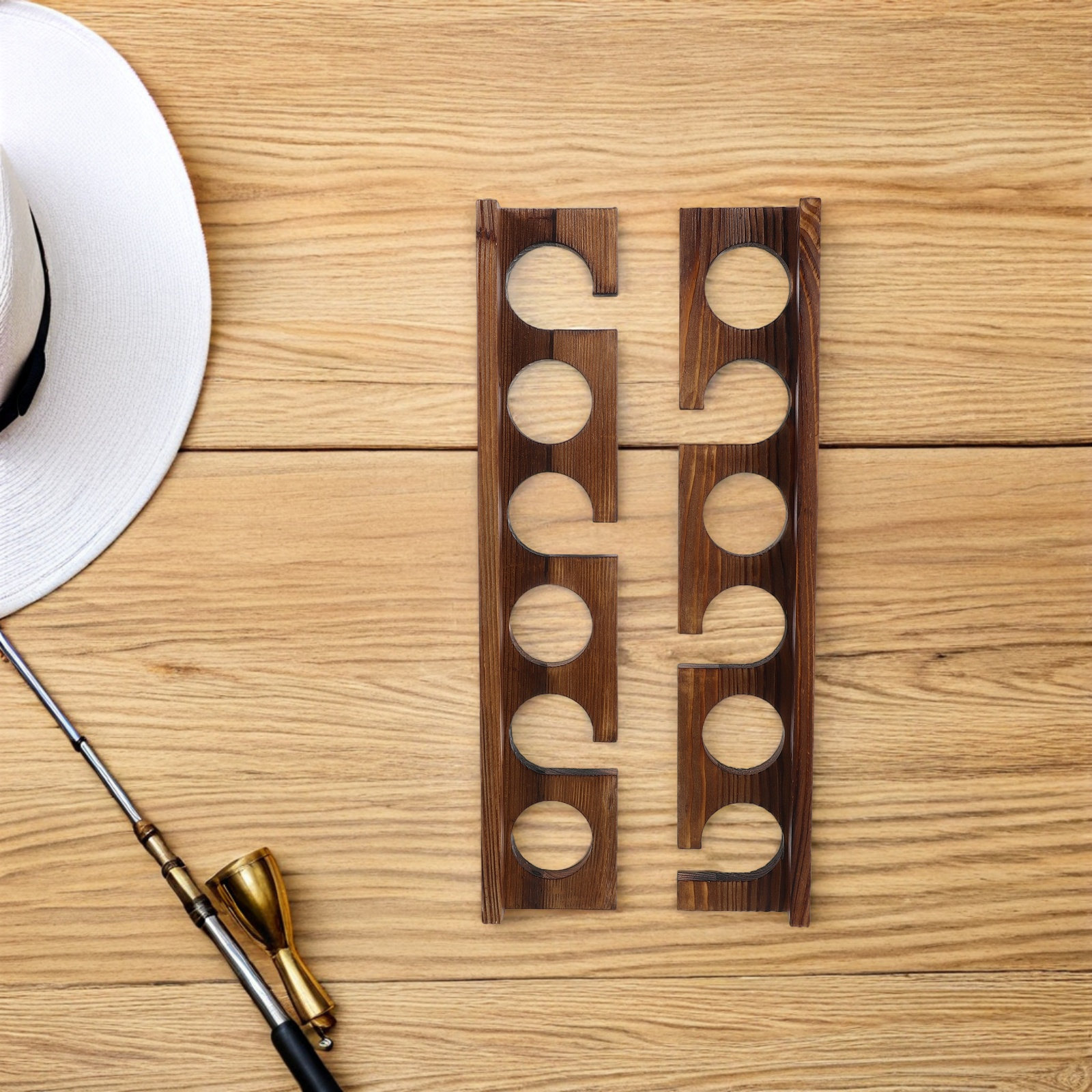2Pcs Wood Fishing Rod Wall Rac - Fishing Rod Rack 리뷰 및 가격
